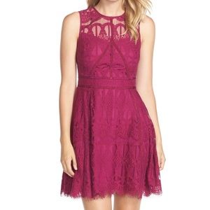 Purple plum lace dress. Size medium